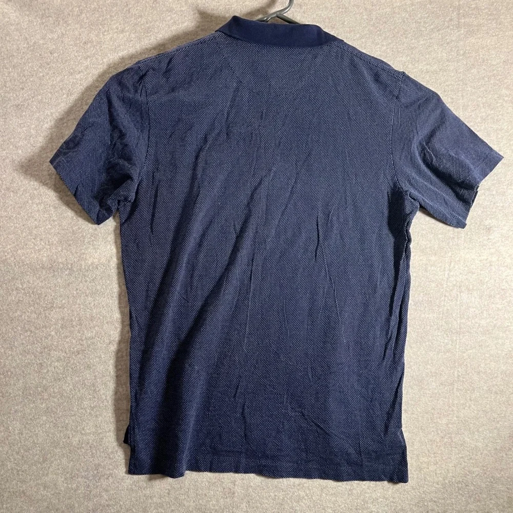 Polo by Ralph‎ Lauren Mens Polo Shirt Blue Dotted Cotton Casual Top